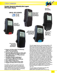 Thumbnail of document Data Sheet - OM-EL-GFX Portable Temperature/Humidity Data Loggers W/Graphing Display